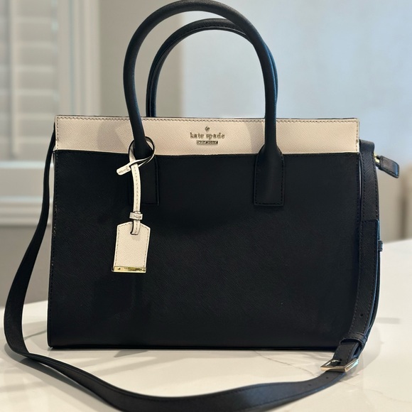 Kate Spade Leather Black & White Purse - Picture 5 of 13